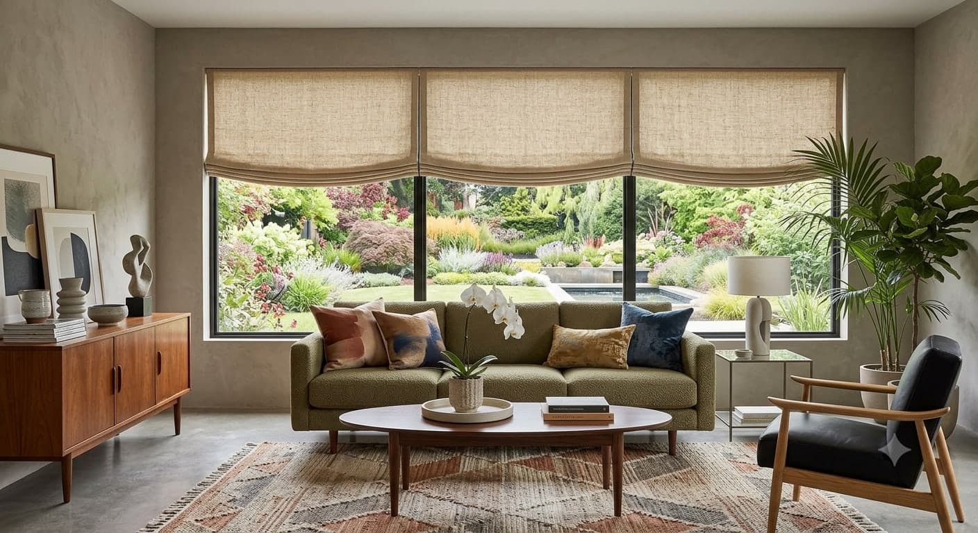 Relaxed Roman Shades