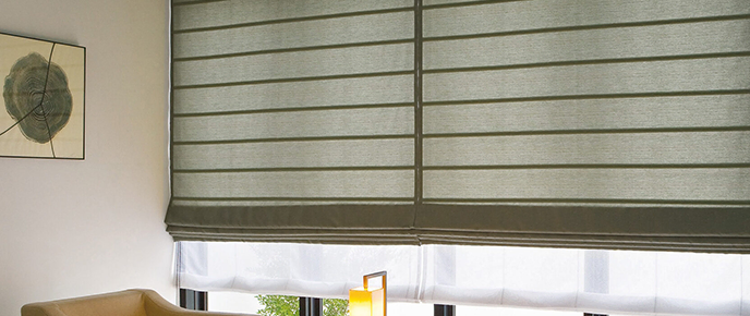 Cascade Roman Shades