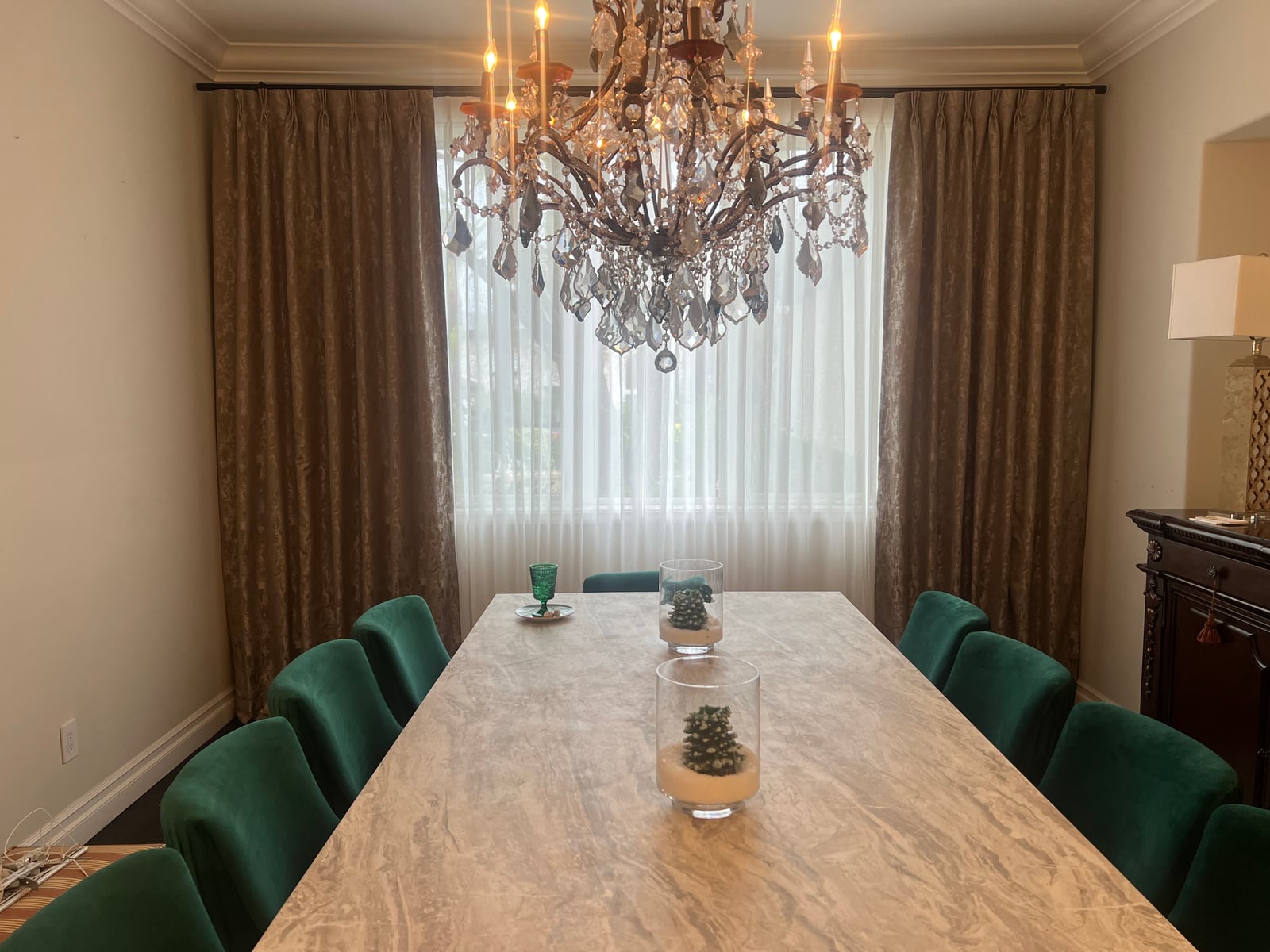 Custom window treatment by Dream Curtains