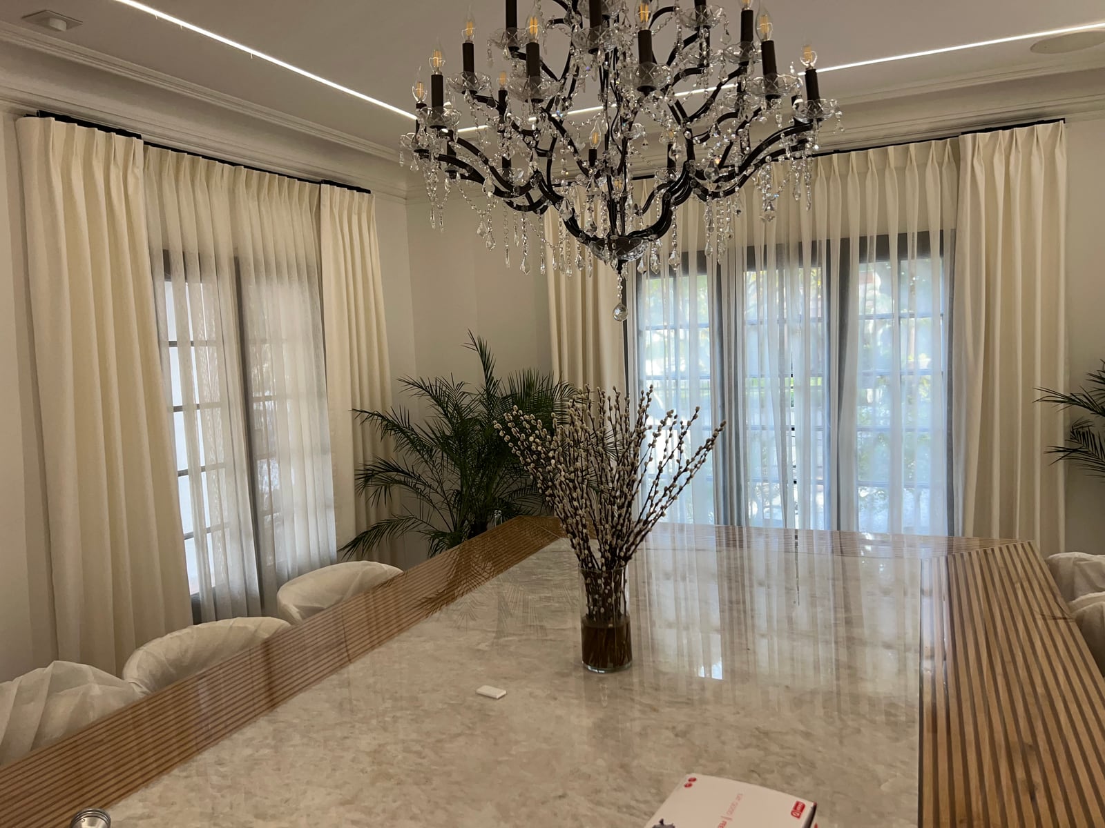 Custom window treatment by Dream Curtains