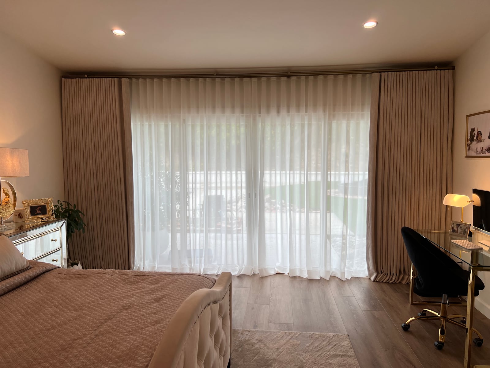 Custom window treatment by Dream Curtains