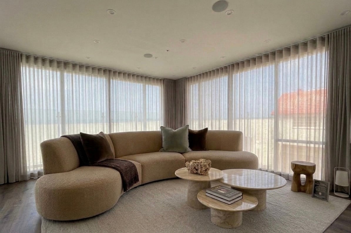 Custom window treatment by Dream Curtains
