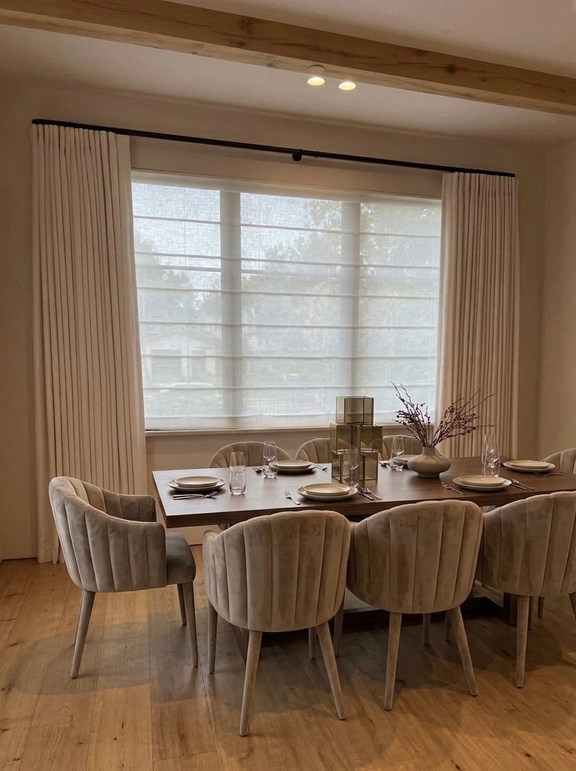 Custom window treatment by Dream Curtains