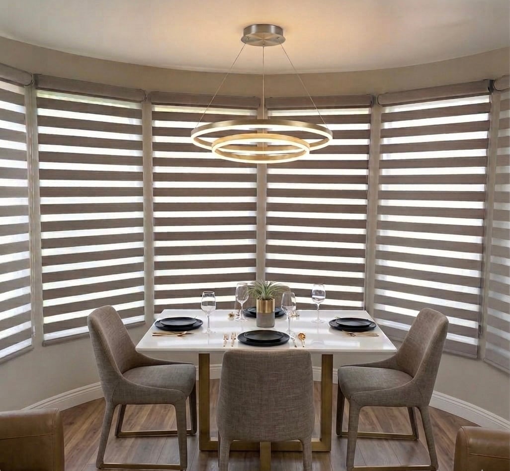 Custom window treatment by Dream Curtains